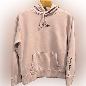 Hollister- Must Have Collection Pink Hooded Sweatshirt Women Size Large